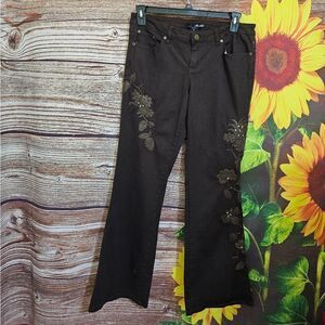 Willi Smith jeans women's 10 dark brown pre-owned